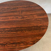 Mid Century Modern Rosewood Formica Top Oval Table in Style of Knoll