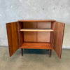 Mid Century Modern Danish Teak Side Cabinet Credenza Made in Denmark by Hans Olsen