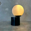 Mid Century Modern Style Black and White Globe Table Lamp