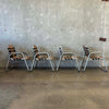 Set of Four Vintage Aluminum Patio Lounge Chairs