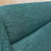 Vintage Teal Blue Maharam Fabric Mid Century Dux of Sweden Sofa