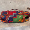 Vintage Kilim Carpet Duffle Bag With Leather Trim Product Image