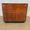 Drexel 1940s-1950s Art Deco Rolling Server/Bar Cabinet