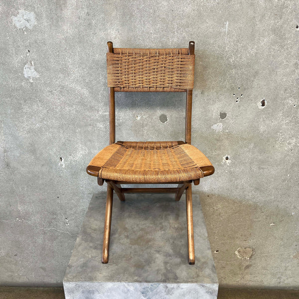 Mid Century Modern Folding Game Table Chair Made in Yugoslavia #2