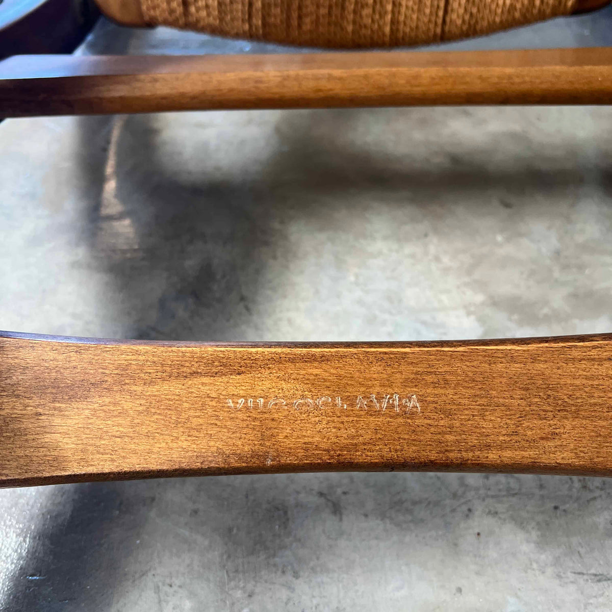 Mid Century Modern Folding Game Table Chair Made in Yugoslavia #3