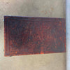 Vintage 20th Century Leather Wrapped Hand Tooled Barley Twist Peruvian Signed End Table
