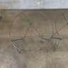 Pair Mid Century Modern Wrought Iron Hoop Chair Frames
