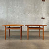 Danish Modern Teak Wood Side Tables by Grete Jalk