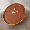 Vintage George Nelson for Howard Miller Masonite & Beech Clock C. 1950