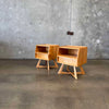 Mid Century Modern "Sculptura" Nightstands by Haywood Wakefield