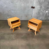 Mid Century Modern "Sculptura" Nightstands by Haywood Wakefield