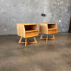 Mid Century Modern "Sculptura" Nightstands by Haywood Wakefield