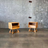 Mid Century Modern "Sculptura" Nightstands by Haywood Wakefield