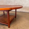 Mid Century Walnut + Cane Coffee Table by Jack Cartwright for Founders