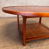 Mid Century Walnut + Cane Coffee Table by Jack Cartwright for Founders