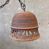 Vintage 1970s Stoneware Pendant Lamp by Victoria Littlejohn (Signed)