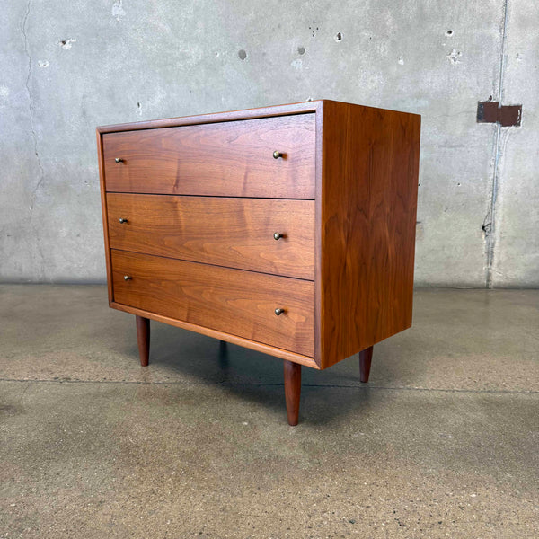 Mid Century Walnut 3 Drawer Dresser #2 Product Image
