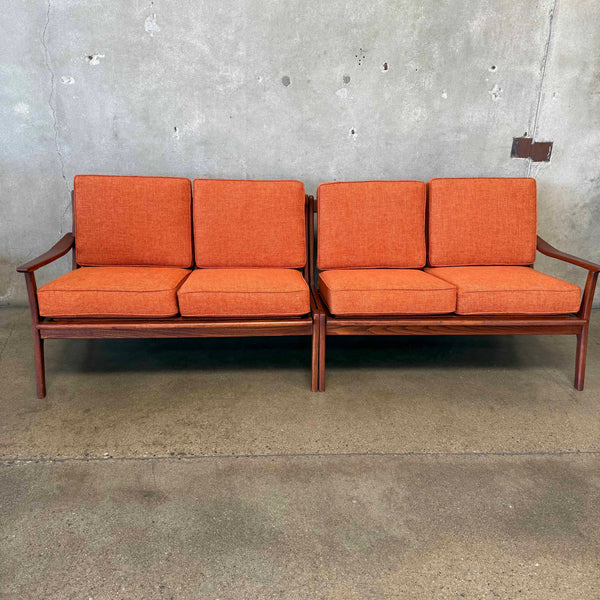 Mid Century Modern 2 Piece Sofa Set