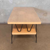 Unique Mid Century Modern Laminate and Wrought Iron End Table 1954