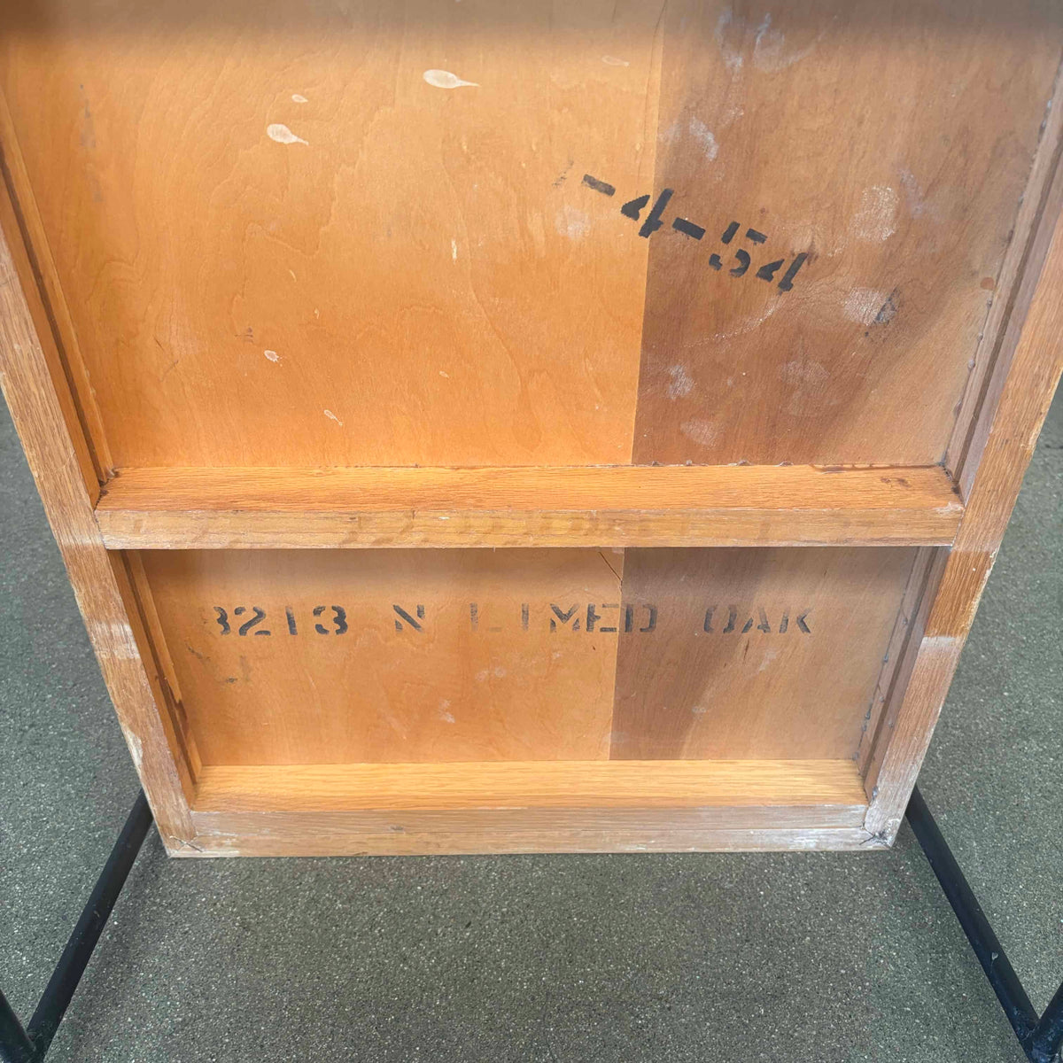 Unique Mid Century Modern Laminate and Wrought Iron End Table 1954