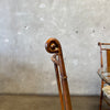 Vintage Faux Bamboo & Glass Dining Set Product Image