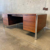 Executive Desk In Walnut By Alexis Yermakov For Stow Davis with Original Key Product Image
