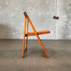 Aldo Jacober For Bazzani Wood & Rattan Folding Chair - Italy 1960s Product Image