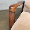 Mid Century Walnut & Mohair Recliner Product Image