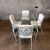 Brown Jordan Rectangular Glass Top Table & Four Chairs Product Image
