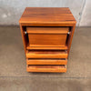 Mid Century Modern Teak Hans Wegner Roll Up File Cabinet With Key Product Image