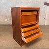 Mid Century Modern Teak Hans Wegner Roll Up File Cabinet With Key Product Image