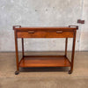 Mid Century Modern Rapport Co Rolling Buffet Cart Product Image