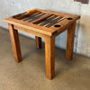 Vintage Oak & Leather Backgammon Table With Bakelite Chips - Reserved for W Product Image