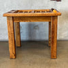 Vintage Oak & Leather Backgammon Table With Bakelite Chips - Reserved for W Product Image