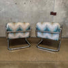 Pair of Vintage 1970's Chrome Tubular Lounge Chairs by Kinetics Product Image