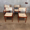 D-Scan Teak Mid Century Modern Dining Chairs - As Is / Unrestored w/ Flaws Product Image
