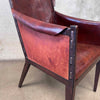 Hickory Chair Leather Hide Arm Chairs Modeled After Jean Michel Frank Set Of 6 Product Image