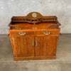 Vintage Solid Wood/Brass Cabinet Off S.S. Blue Eagle Ship London Product Image