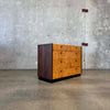 Mid Century Modern Burlwood & Brass Chest of Drawers Product Image