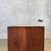 Mid Century Modern Burlwood & Brass Chest of Drawers Product Image
