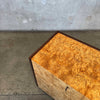 Mid Century Modern Burlwood & Brass Two Door Cabinet Product Image