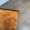 Mid Century Modern Burlwood & Brass Two Door Cabinet Product Image
