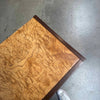 Mid Century Modern Burlwood & Brass Desk/ Vanity Product Image