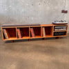 Mahogany Vinyl Storage Bench Hand Built By Pete Deeble Product Image