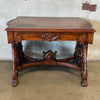 19th Century American Victorian Renaissance Revival Walnut Library Desk Product Image