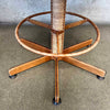 Pair of Vintage Pacific Green "Tavarua" Barstools - Palmwood & Leather Product Image