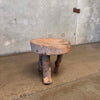 Folk Art Palm & Birch Foot Stool - 20th Century Product Image