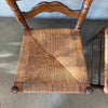 Vintage Walnut Ladder Back Dining Chairs (Set Of 4) Product Image