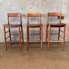 Set of Three Mid Century Modern Danish Style Barstools Product Image