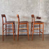 Set of Three Mid Century Modern Danish Style Barstools Product Image